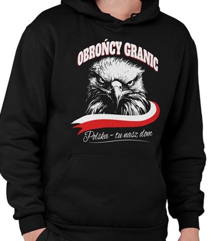 BLUZA Z KAPTUREM PATRIOTYCZNI POLSKA TU NASZ DOM